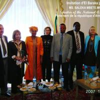 El Baraka et le parlement d'afrique du S